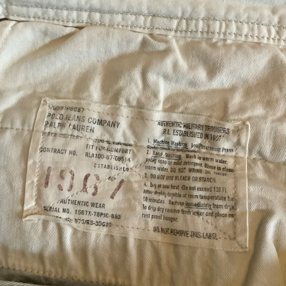 Polo Jeans Co Ralph Lauren Mens 42 Khaki Cargo Shorts 67th Reg Military Trousers